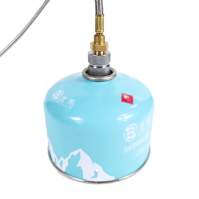 Camping Gas Stove Propane Refill Adapter Outdoor Burner LPG Cylinder Hose Connector For Propane Tan 1