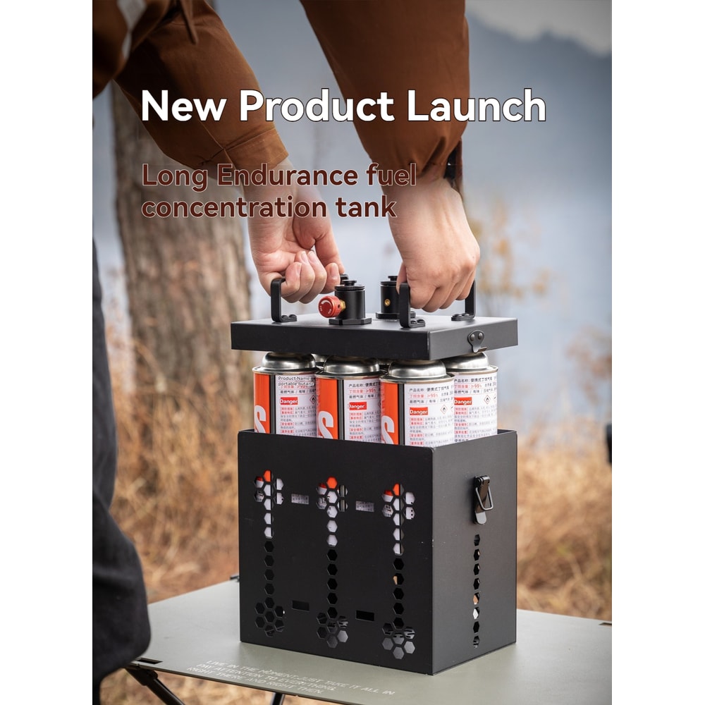 Dual Fuel Camping Stove With Storage Tank Portable Survival Cooking Stove For RV Hiking Emergency U 1