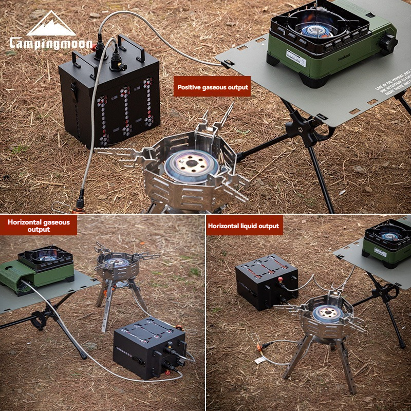 Dual Fuel Camping Stove With Storage Tank Portable Survival Cooking Stove For RV Hiking Emergency U 3