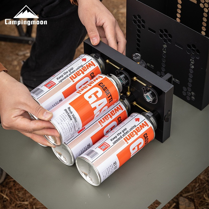 Dual Fuel Camping Stove With Storage Tank Portable Survival Cooking Stove For RV Hiking Emergency U 4