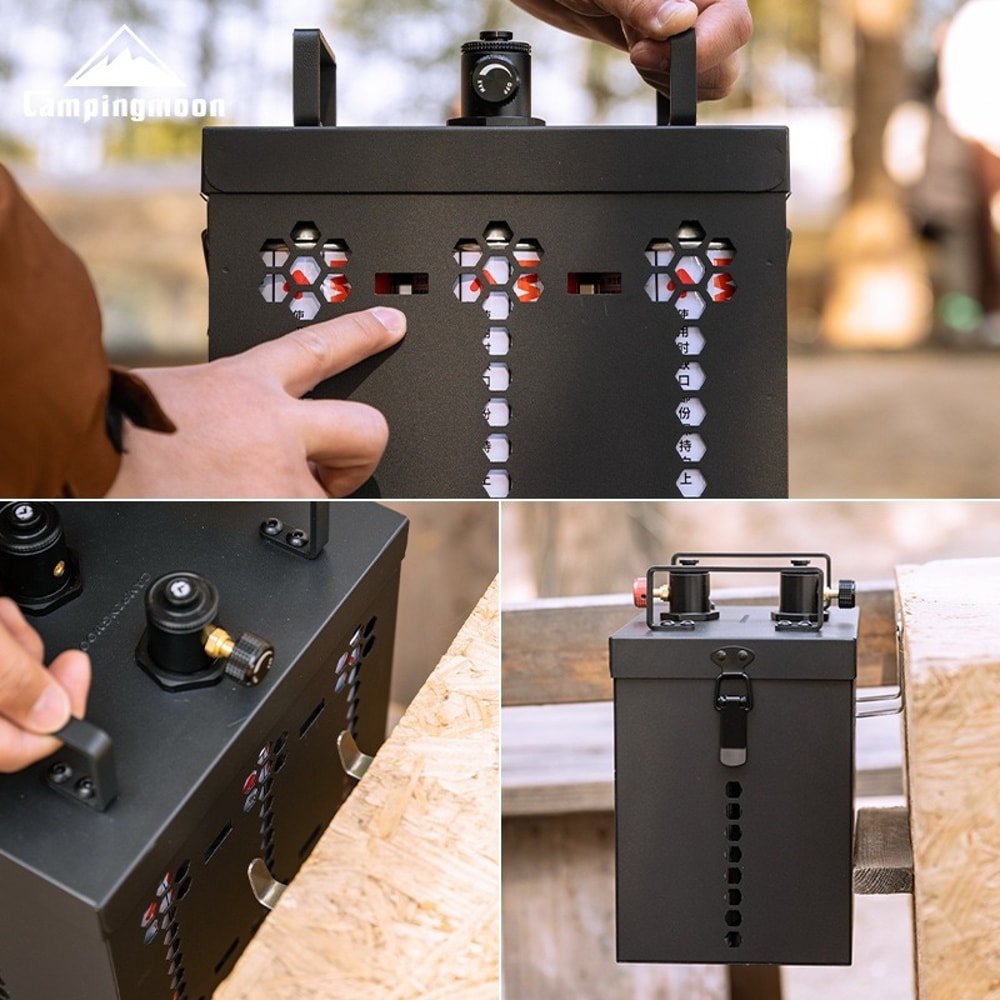 Dual Fuel Camping Stove With Storage Tank Portable Survival Cooking Stove For RV Hiking Emergency U 5