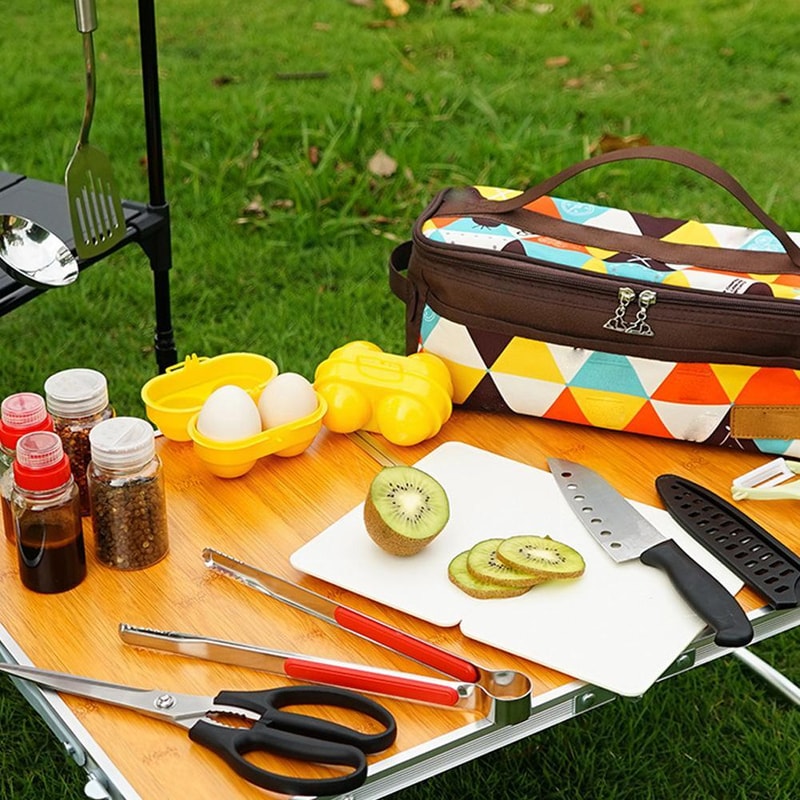 Portable Egg Holder Case, Grid Egg Storage Box for Camping Travel Kitchen Organizer