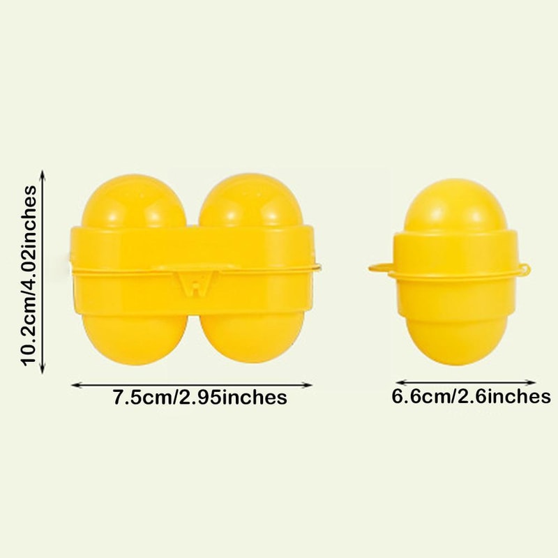 Portable Egg Holder Case, Grid Egg Storage Box for Camping Travel Kitchen Organizer