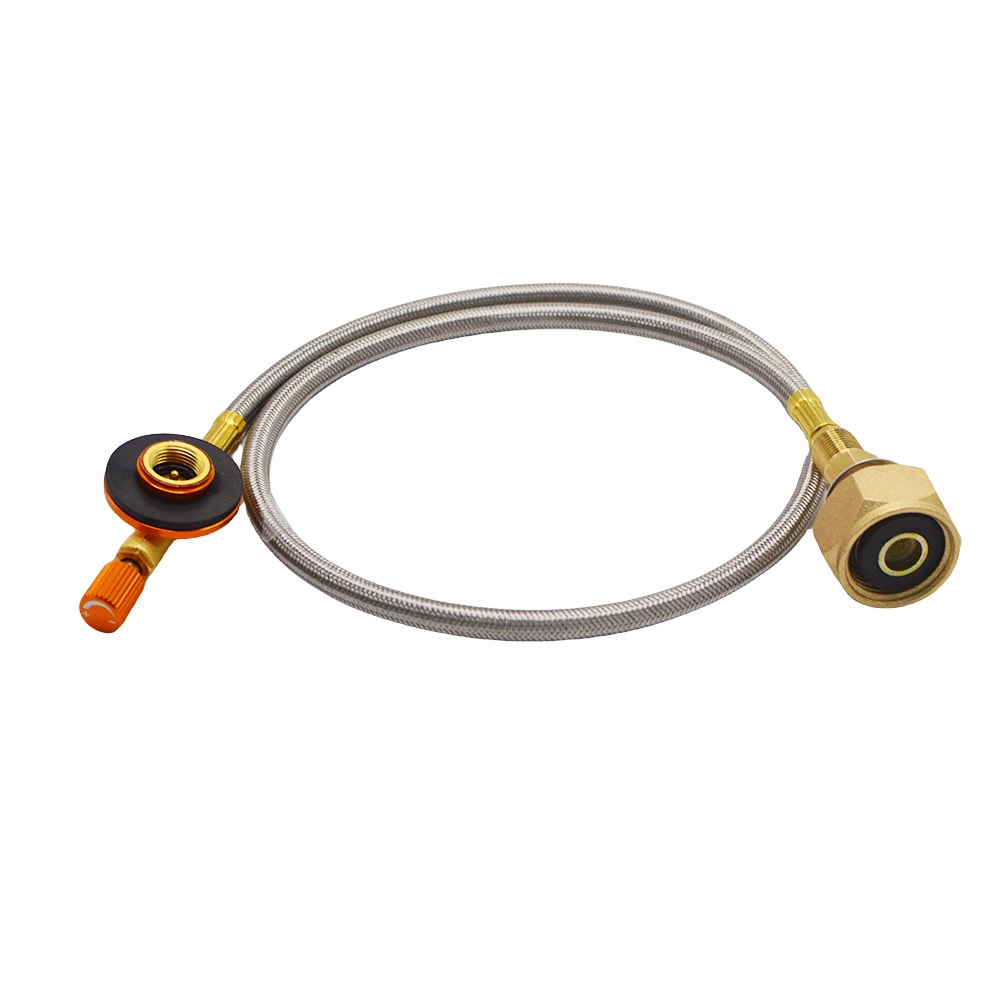 Portable Camping Gas Refill Adapter Propane Tank Converter Valve For Outdoor Stove Fuel Transfer 8