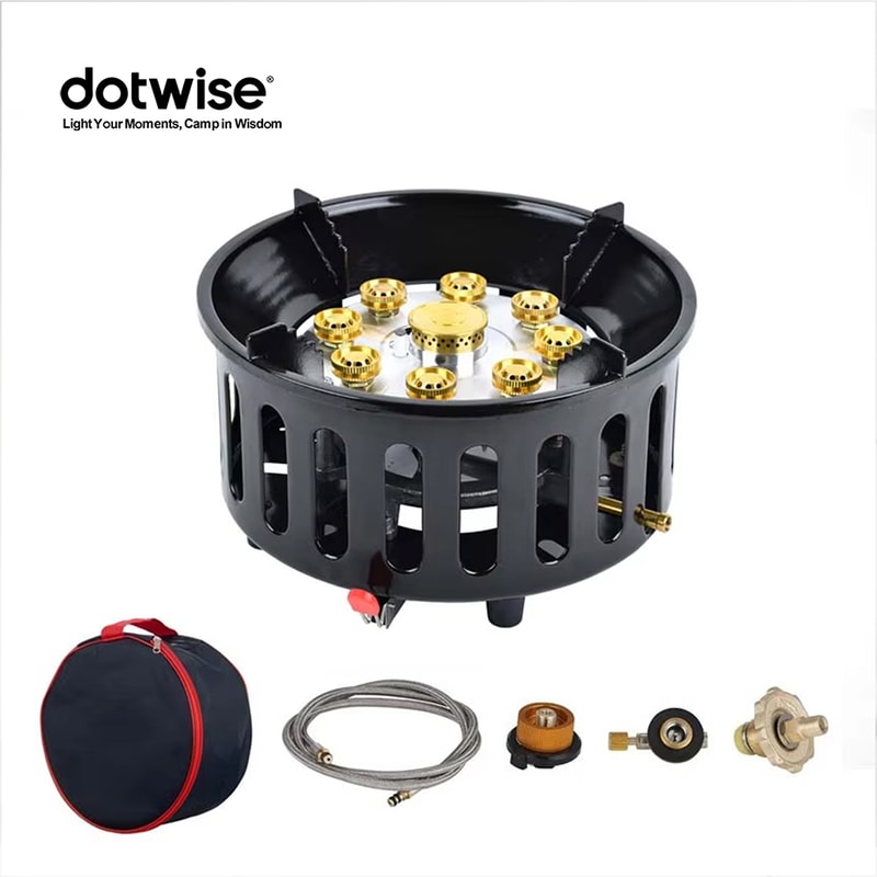 Portable High Power Camping Stove Windproof Backpacking Gas Burner 0