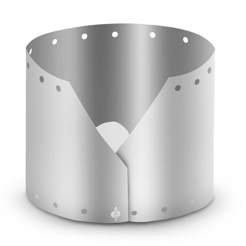 Foldable Camping Stove Wind Shield Titanium Windproof Outdoor Cooking Screen 0