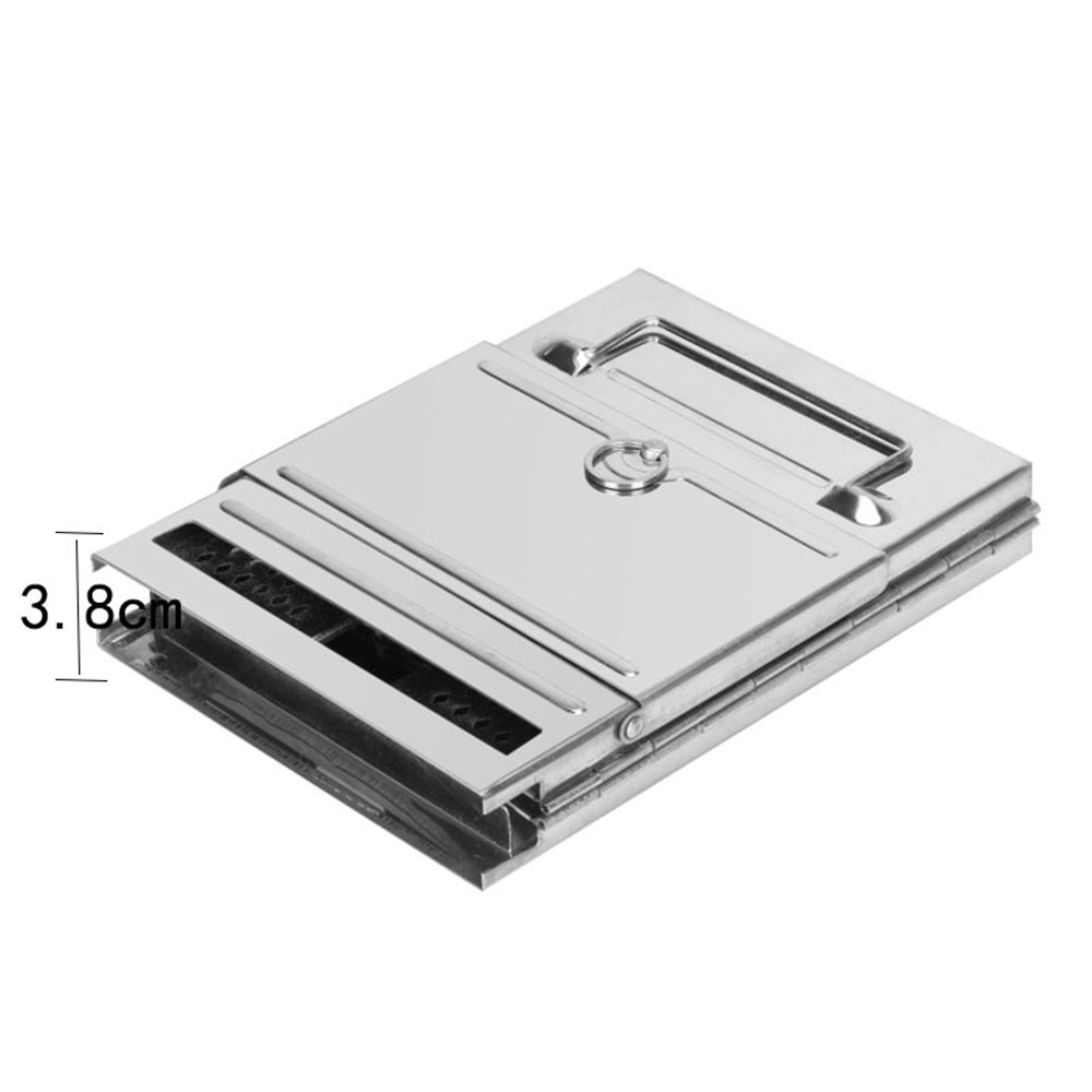 Portable Stainless Steel Wood Stove with Mini Charcoal Grill for Camping