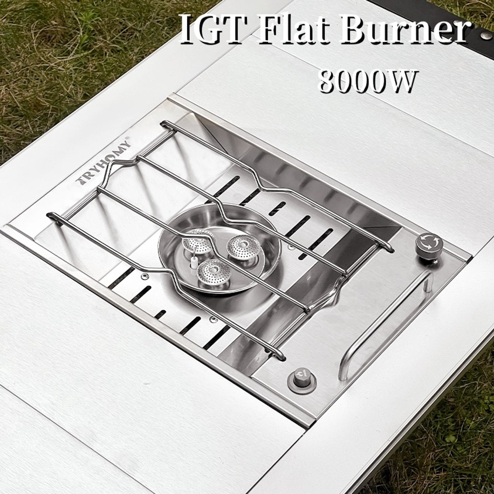 HighPower Camping Gas Stove Flat IGT Burner Outdoor Kitchen 1