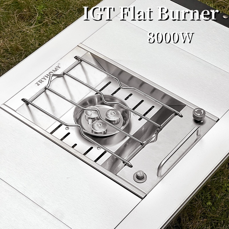 HighPower Camping Gas Stove Flat IGT Burner Outdoor Kitchen 1