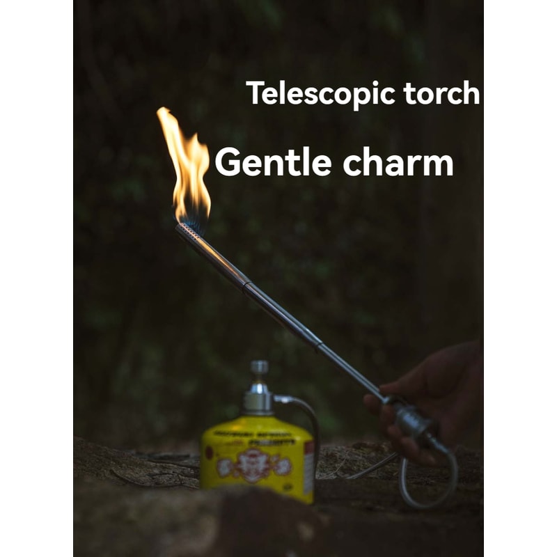 Outdoor Camping Torch Spray Gun Stainless Steel Barbecue Fire Maker 0