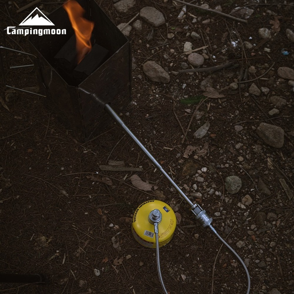 Outdoor Camping Torch Spray Gun Stainless Steel Barbecue Fire Maker 2