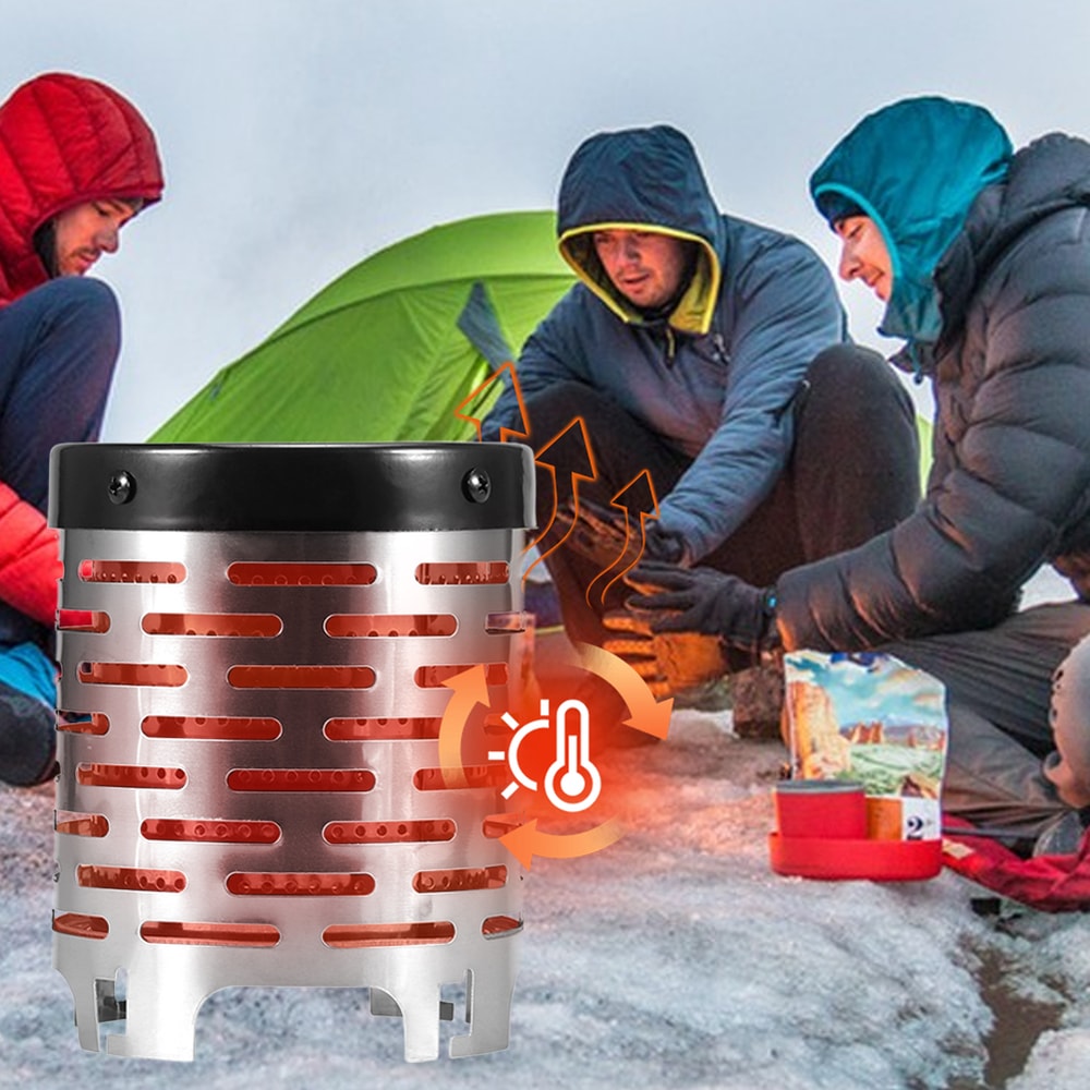 Mini Gas Heater Stove Portable Stainless Steel Warmer For Outdoor Camping 2