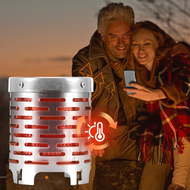 Mini Gas Heater Stove Portable Stainless Steel Warmer For Outdoor Camping 3
