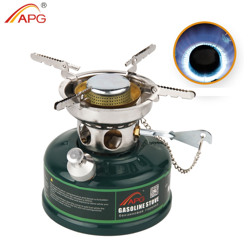 Outdoor Camping Gasoline Stove With Silencer Portable Oil Burner For Outdoor Cooking 0