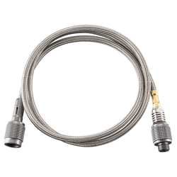 stainless steel bbq gas stove adapter extension hose for hiking & camping