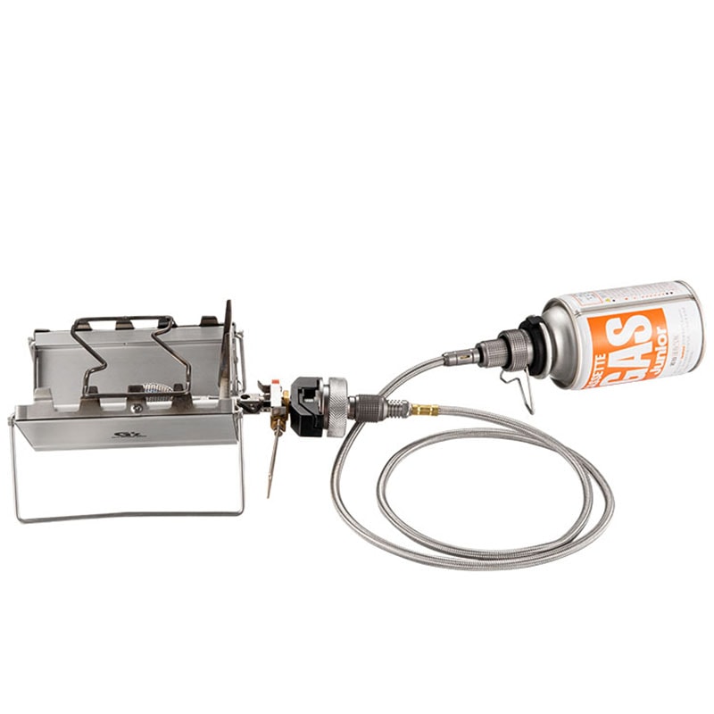 Stainless Steel BBQ Gas Stove Adapter Extension Hose For Hiking Camping 4