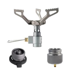 portable mini titanium outdoor gas stove compact camping burner for survival and picnic