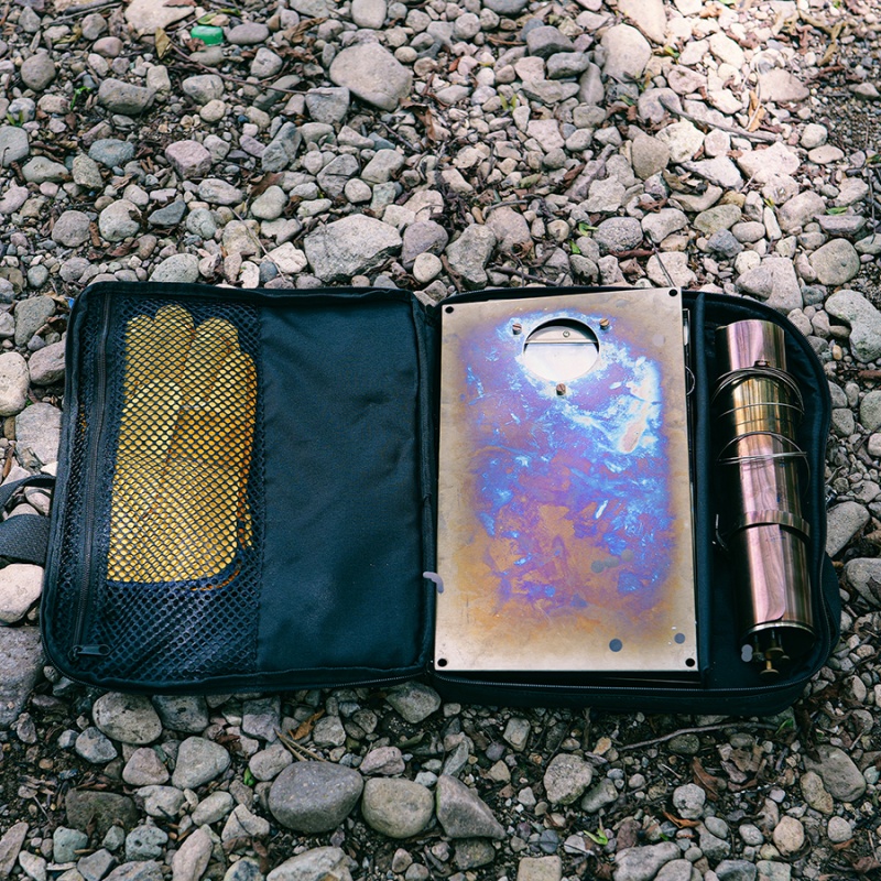 Foldable Titanium Alloy Tent Stove Lightweight Durable For Outdoor Camping CharcoalWood Burning St 2