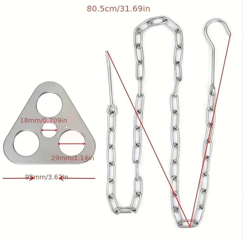 Portable Detachable Outdoor Barbecue Tripod Hanging Rack Stainless Steel Camping Grill Pot Triangle 5