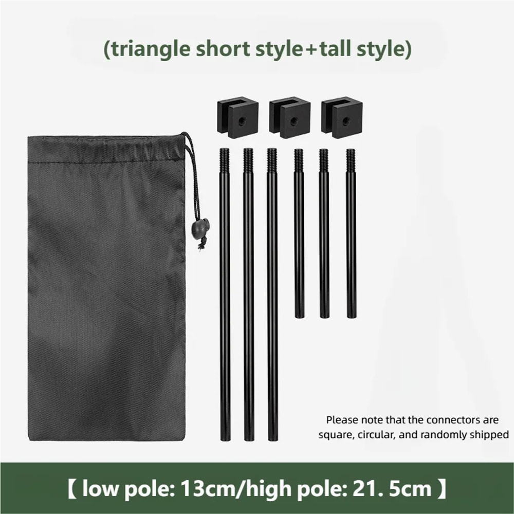 Portable BBQ Triangular Bracket Grill Pot Rack Adjustable Detachable Perfect For Outdoor Camping 5