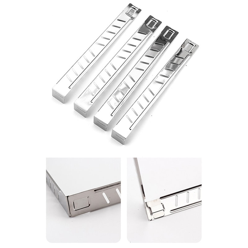 Portable Camping Stove Windscreen Protector Stainless Steel Gas Stove Wind Shelter For BBQ Outdoor 2