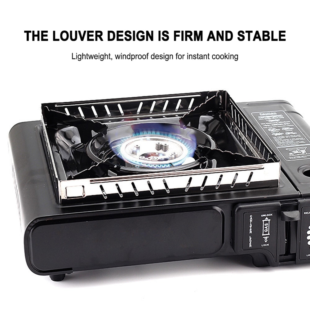 Portable Camping Stove Windscreen Protector Stainless Steel Gas Stove Wind Shelter For BBQ Outdoor 4