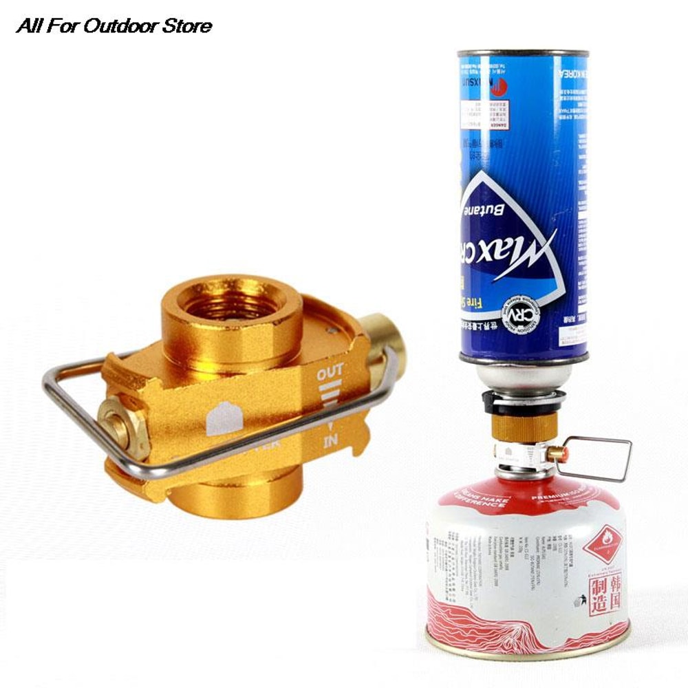 Camping Gas Saver Plus Gas Converter Adapter Refill Flat Tank Conversion Valve
