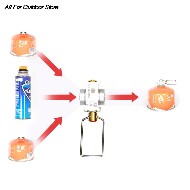 Camping Gas Saver Plus Gas Converter Adapter Refill Flat Tank Conversion Valve