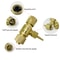 Oxygen Gas Regulator Set Full Copper ExplosionProof Pressure Regulator Flat Tank 2