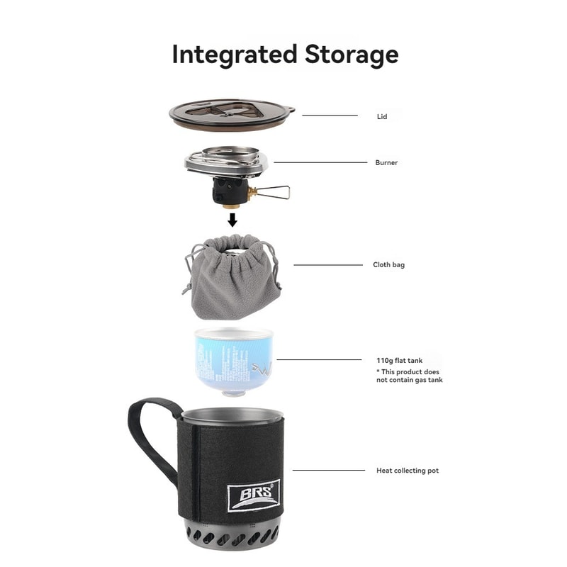 Ultra Efficient Portable Backpacking Gas Stove With Heat Exchanger 5