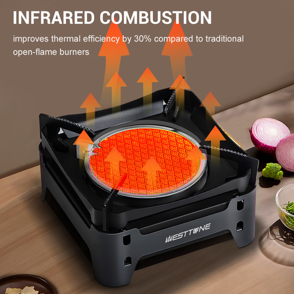 Portable Outdoor Gas Stove With Electronic Ignition Burner For Camping And Picnic 2