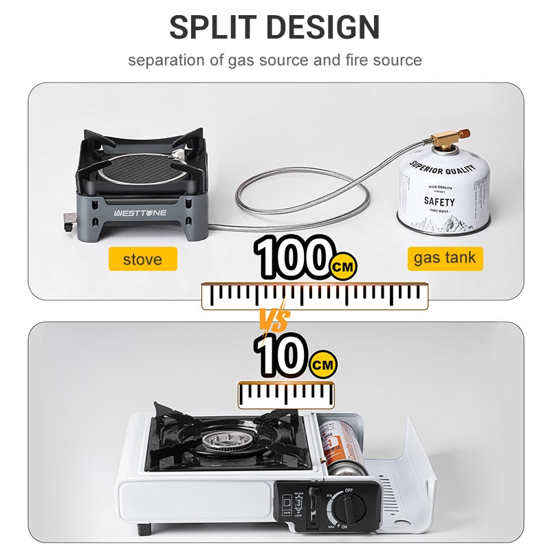Portable Outdoor Gas Stove With Electronic Ignition Burner For Camping And Picnic 3