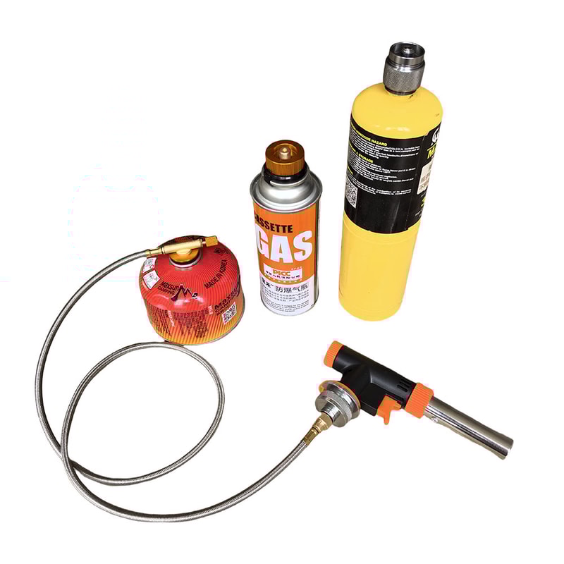 Premium Propane To Butane Adapter Gas Adapter Connector With Extension Hose For Camping Stoves 2