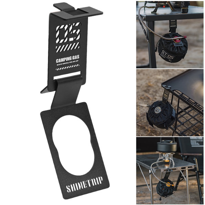 Heavy Duty Camping Table Butane Gas Tank Hanger Stainless Steel Camping Table Hanger Outdoor Campi 0