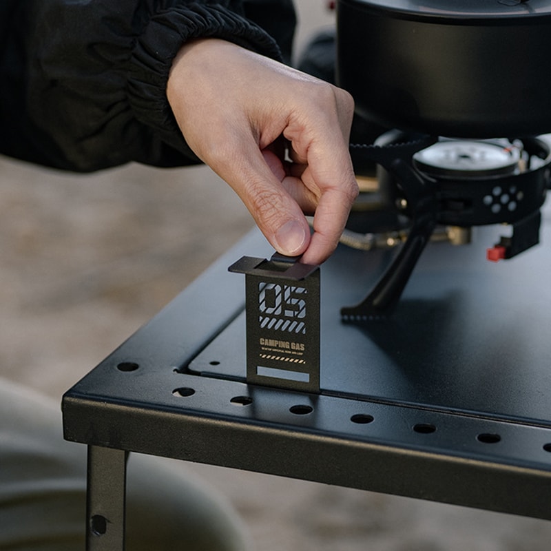 Heavy Duty Camping Table Butane Gas Tank Hanger Stainless Steel Camping Table Hanger Outdoor Campi 3