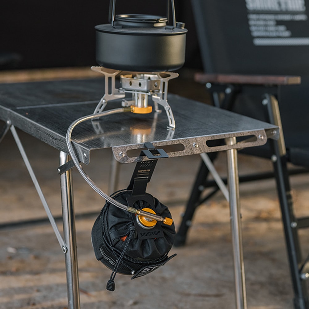 Heavy Duty Camping Table Butane Gas Tank Hanger Stainless Steel Camping Table Hanger Outdoor Campi 4