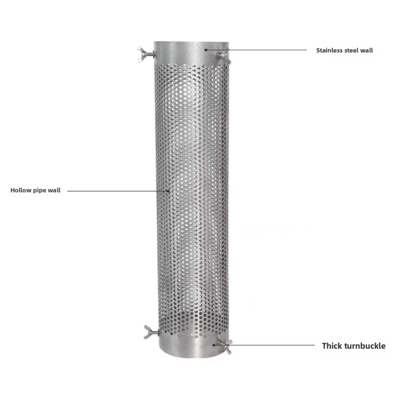 Portable Stainless Steel Camping Stove Chimney Pipe With Heat Resistant Safety Cover For Outdoor Te 4