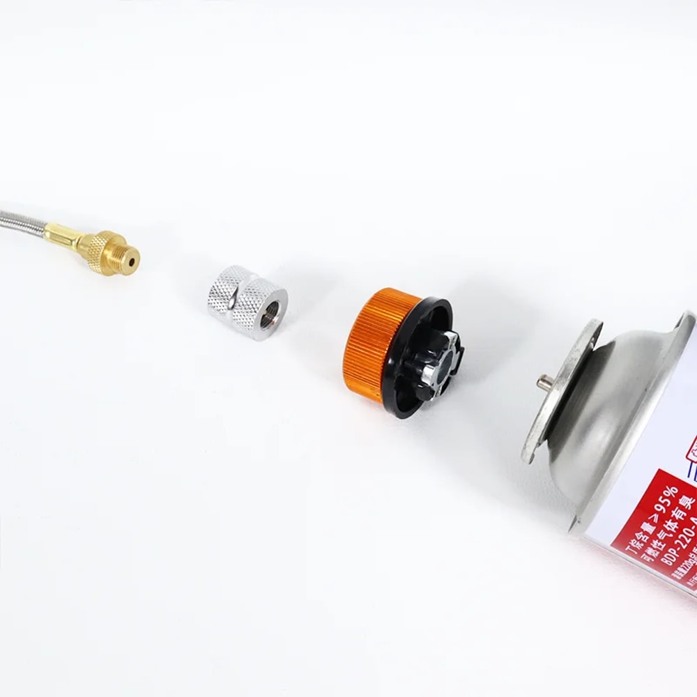 Outdoor Camping Butane Gas Tank Adapter Versatile Flat Tank Intercommunication Adapter For Seamless 2