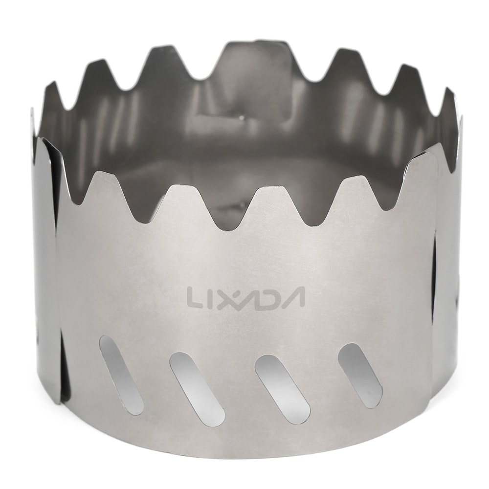 Portable Alcohol Stove with Lid and Cross Stand Ultralight Aluminum Alloy Stove for Camping, Hiking, and Backpacking