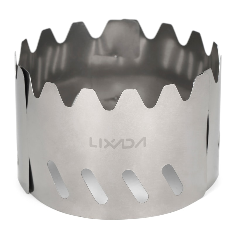 Portable Alcohol Stove with Lid and Cross Stand Ultralight Aluminum Alloy Stove for Camping, Hiking, and Backpacking