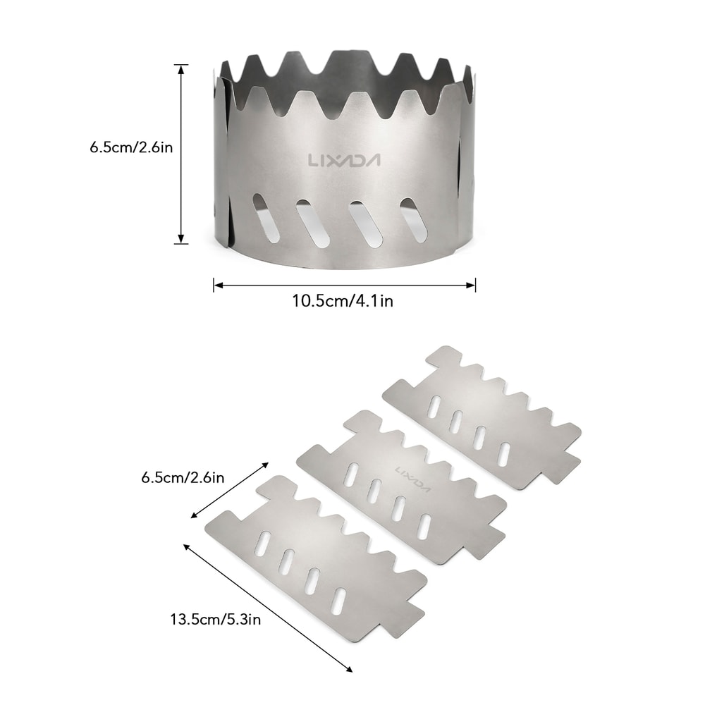 Portable Alcohol Stove with Lid and Cross Stand Ultralight Aluminum Alloy Stove for Camping, Hiking, and Backpacking