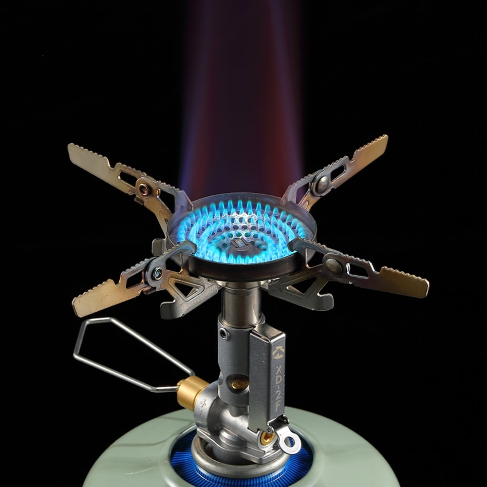 Outdoor Portable Gas Stove With High Power And Windproof Design Ideal For Hiking Camping 0