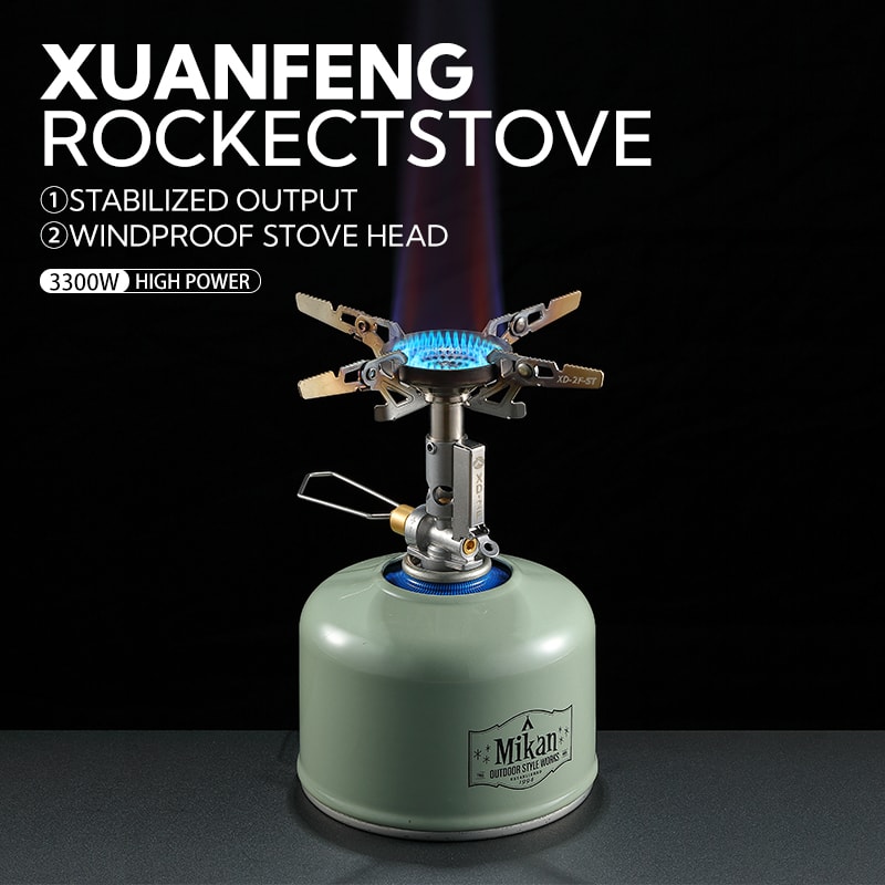 Outdoor Portable Gas Stove With High Power And Windproof Design Ideal For Hiking Camping 1