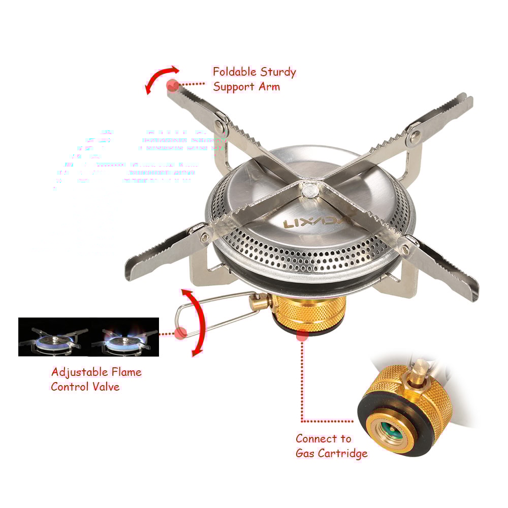 Ultralight Portable Outdoor Gas Stove Perfect For Camping Hiking And Backpacking 5