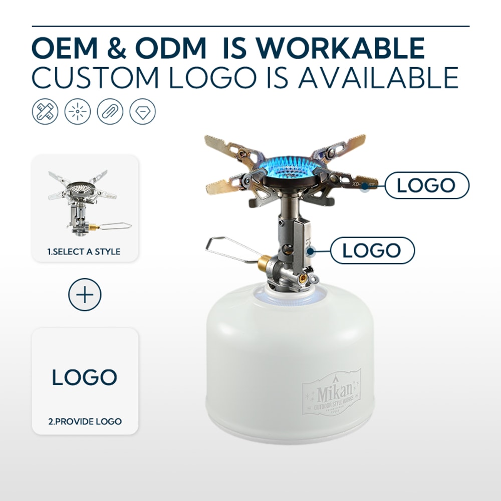 High Power Windproof Outdoor Gas Stove Portable And VoltageStabilized For Hiking And Camping 5