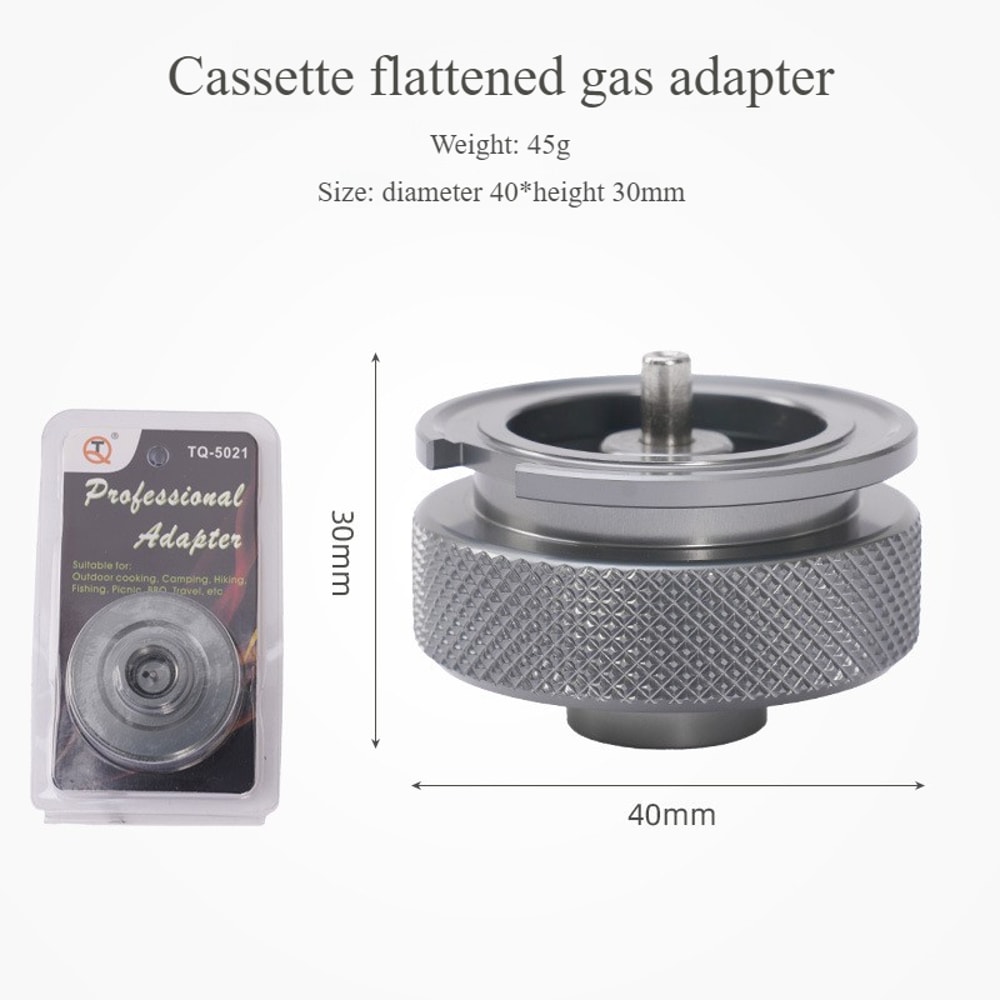 Aluminum Alloy Gas Canister Adapter Quick Connect Thread Converter For Camping Stoves Torches 3
