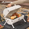 Outdoor Portable BBQ Charcoal Grill With Dual Side Functionality Ideal For Camping And Backyard BBQ 0