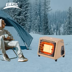 portable butane tent heater with adjustable infrared heat for camping