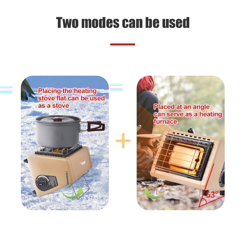 Portable Butane Tent Heater With Adjustable Infrared Heat For Camping 2