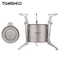 Ultralight Titanium Alcohol Stove With Fire Cover Foldable Pot Stand 0